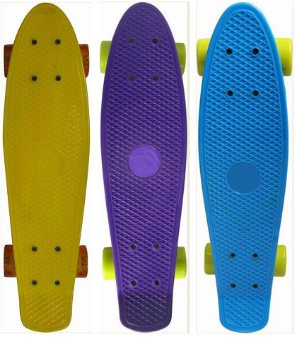 סקייטבורד פני בורד לאגרים ABEC5 גלגלי PU ציר אלומינום 60*45