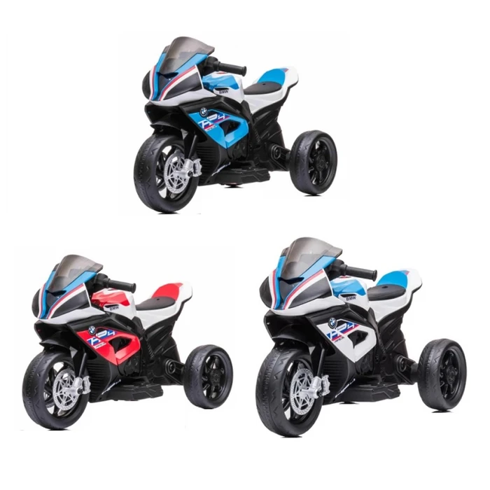 אופנוע ממונע לילדים 250853 עם 3 גלגלים, בעוצמה 12V דגם HP4 BMW