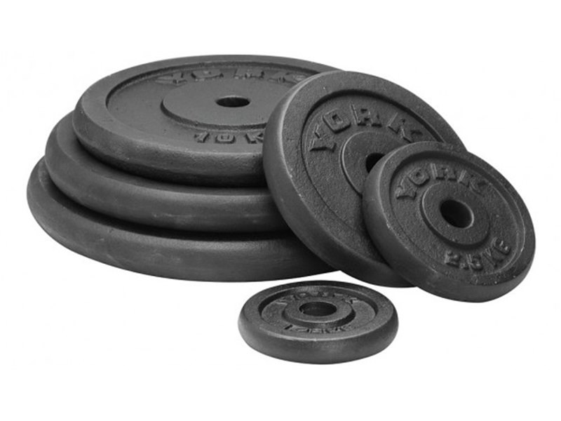 צלחות ברזל קוטר 30 מ"מ - גדלים 1.25, 2.5, 5, 7.5, 10 של YORK