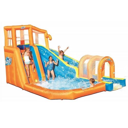 מתקן מים מתנפח 53303 מגלשת הוריקן הכולל מגלשה+מנהרה+קיר טיפוס Bestway H2OGo