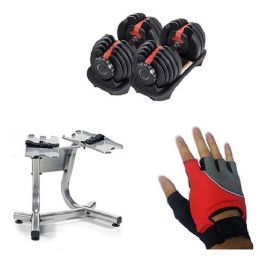 זוג משקולות יד אוניברסליות 92837-552 + מעמד מבית CITYSPORT