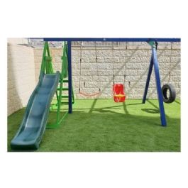 מתקן נדנדות לחצר משולב מגלשה 89189 (תוצרת שבדיה) מבית CITYSPORT