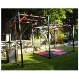 מתקן נינג'ה 333097 לאימון פונקציונלי מתקדם, מתאים לנוער, בוגרים וילדים נמוסים