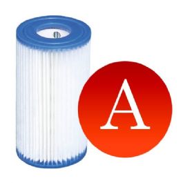 פילטר A באורך 20 ס"מ, קוטר 10.8 ס"מ, חור פנימי 4.5 ס"מ למשאבת הבריכה INTEX 59900