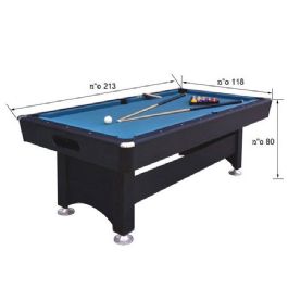 שולחן סנוקר 7 פיט קבוע מקצועי 419028 מבית CITYSPORT