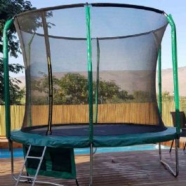 טרמפולינה לחצר עם רשת הגנה פנימית בגודל 10 פיט 3.05 מטר 215855 מבית CITYSPORT JUMP PRO