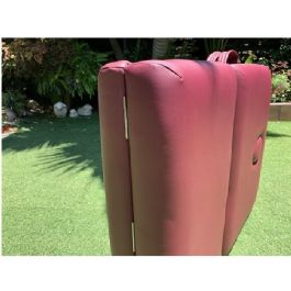 מיטת טיפולים מסיבית מעץ מלא 280911 צבע בורדו יחודי