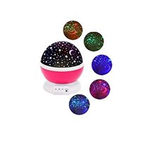 מנורת לילה מקרינה כוכבים וירח באפקטים שונים 902016 מבית CITYSPORT