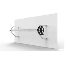 גלגלת נירוסטה לבריכה להתקנה על קיר 30 מ"ר מוסטנג