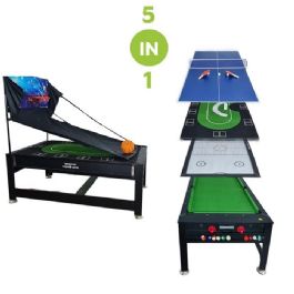 שולחן משולב 5 משחקים בתוך שולחן אחד 486888 (5 ב 1) בגודל 7 פיט מבית CITYSPORT
