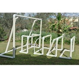 שער כדורגל 120/90 ס"מ עובי 90 מ"מ עם תמיכה מרובעת כולל רשת 509024 מבית CITYSPORT