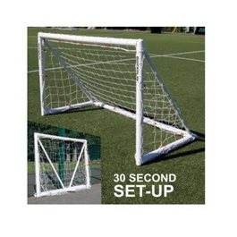 שער כדורגל בגודל 3.6/1.8 מטר 313047 סדרה Q-FOLD PVC מבית QUICKPLAY