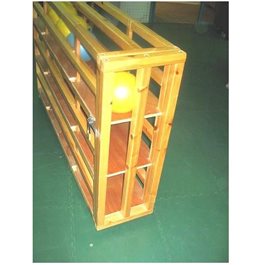 עגלת כדורים עץ מוארכת 3 קומות 100203 מבית CITYSPORT