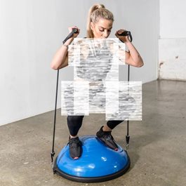 חצי כדור בוסו מקצועי 100412 עם זוג גומיות אימון מבית CITYSPORT