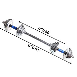 סט משקולות במזוודה 100437 במשקל 20 ק"ג מבית CITYSPORT