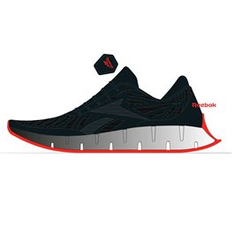 נעלי ריצה לבוגרים 100540 REEBOK ZIG DYNAMICA בצבע שחור/לבן