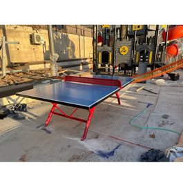 שולחן טניס חוץ קבוע 100886 עם פלטת אלומיניום תעופתי בלתי שבירה ומשקל 100 ק"ג מבית CITYSPORT אחריות 10 שנים לפלטה על שבר