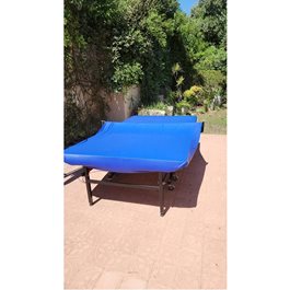 שולחן טניס פינג פונג חוץ 100856 פלטה עובי 6 מ"מ מאלומיניום תעופתי בלתי שביר כולל חיזוקים מבית CITYSPORT אחריות 10 שנים לפלטה על שבר