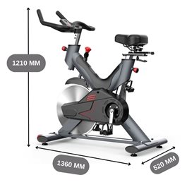 אופני ספינינג מקצועיים במיוחד לחדרי כושר 101202 גלגל תנופה 25 ק"ג מבית CITYSPORT