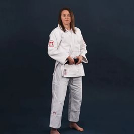 חליפת ג'ודו לבוגרים 101342 RED LABEL JUDOGI בצבע לבן