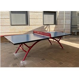 שולחן טניס חוץ קבוע 100886 עם פלטת אלומיניום תעופתי בלתי שבירה ומשקל 100 ק"ג מבית CITYSPORT אחריות 10 שנים לפלטה על שבר