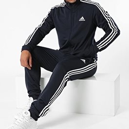 חליפת ספורט איכותית 101514 ADIDAS SPORTSWEAR TAPERED לגבר המנדפת זיעה בצבע שחור