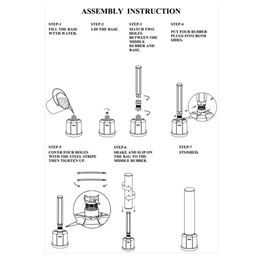 שק איגרוף עומד 101825 Venum Flex Standing Black/White