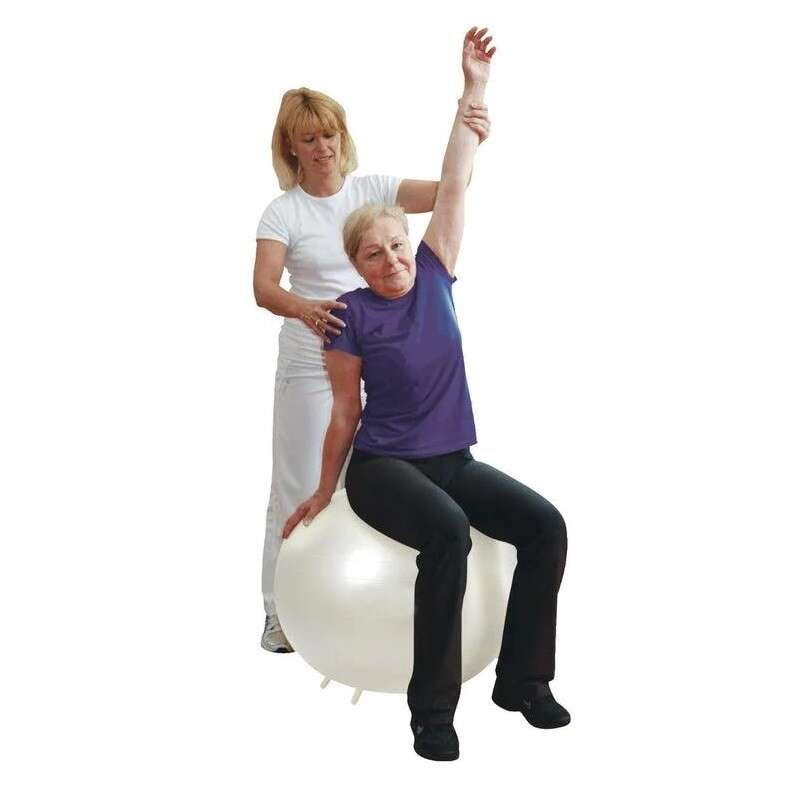 כדור פיזיו/כסא לבן 101899 בקוטר 65 ס"מ Gymnic Sit' N' Gym Perla