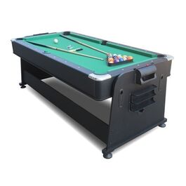 שולחן משולב הוקי ביליארד 101932 בגודל 6 פיט 4 ב-1 עם משטח אלומיניום מבית CITYSPORT