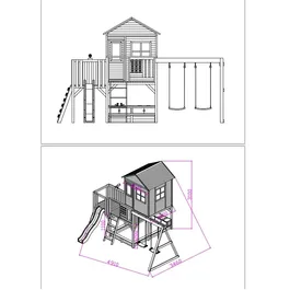 בית עץ לילדים מנדי 101068 מבית CITYSPORT