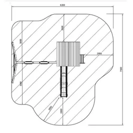 בית עץ לילדים גבוה 242483 מבית CITYSPORT תוצרת ספרד