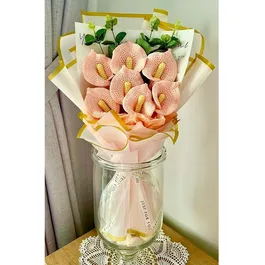 זר מוכן של קאלות סרוגות 242646 עבודת יד מבית CITYSPORT