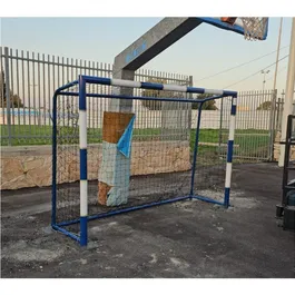 שער קט-רגל קבוע פרופיל עגול מגולוון בגודל 300/200 ס"מ מקובע בבטון ע"פ תקן (יח') מבית CITYSPORT