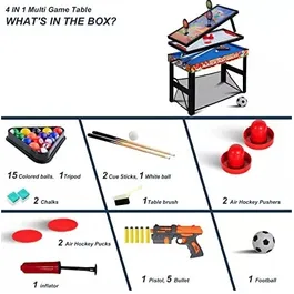 שולחן משולב 4 משחקים ב-1 250135 מבית CITYSPORT
