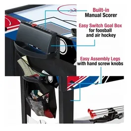 שולחן משולב 12 משחקים ב-1 בגודל 48 אינצ' 250148 מבית CITYSPORT