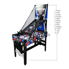 שולחן משולב 12 משחקים ב-1 בגודל 48 אינצ' 250148 מבית CITYSPORT