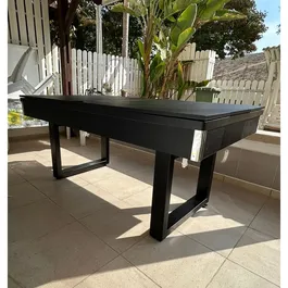 שולחן ביליארד משולב 250181 בגודל 6 פיט מקצועי בצבע שחור