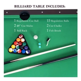 שולחן סנוקר ביתי 250502 בגודל 6 פיט דגם "יהלום"