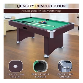 שולחן סנוקר ביתי 250502 בגודל 6 פיט דגם "יהלום"