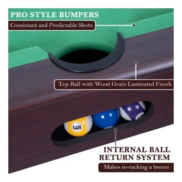 שולחן סנוקר ביתי 250502 בגודל 6 פיט דגם "יהלום"