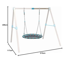מתקן נדנדה לילדים 250960 VARIO NEST קן לציפור HUDORA גרמניה