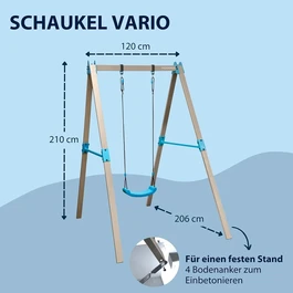 מתקן נדנדה לילדים 250962 VARIO BASIC יחיד HUDORA גרמניה