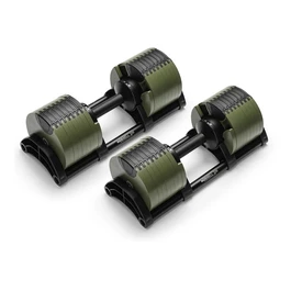 משקולות אוניברסליות 251023 מתכווננות עד NÜOBELL® Green Black 32 KG (מקורי)