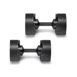זוג משקולות אוניברסליות מתכווננות מ-2 עד 20 ק"ג אוניברסלית בצבע BLACK MATTE 251035 (אוטומטית) NUO NUOBELL מקורי