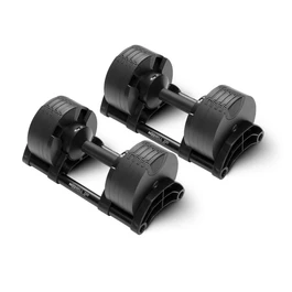 זוג משקולות אוניברסליות מתכווננות מ-2 עד 20 ק"ג אוניברסלית בצבע BLACK MATTE 251035 (אוטומטית) NUO NUOBELL מקורי