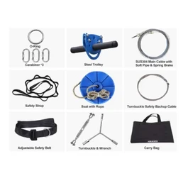 נדנדת אומגה 54 מטר גלישה + מושב נדנדה + ריתמת בטיחות 251047 בלעדי בארץ!!!