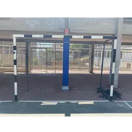 שער קט-רגל נייד 300/200 ס"מ פרופיל 40-80 ס"מ פרופיל אחורי עגול (2 צול) מבית CITYSPORT