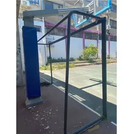 שער קט-רגל נייד 300/200 ס"מ פרופיל 40-80 ס"מ פרופיל אחורי עגול (2 צול) מבית CITYSPORT