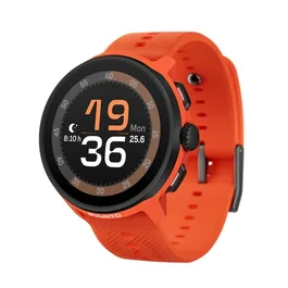 שעון ספורט וכושר 251388 דגם RUN בצבע כתום Coral Orange (Silicone Strap) עם רצועת סיליקון מבית SUUNTO