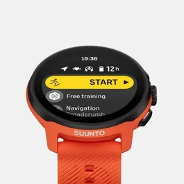 שעון ספורט וכושר 251388 דגם RUN בצבע כתום Coral Orange (Silicone Strap) עם רצועת סיליקון מבית SUUNTO